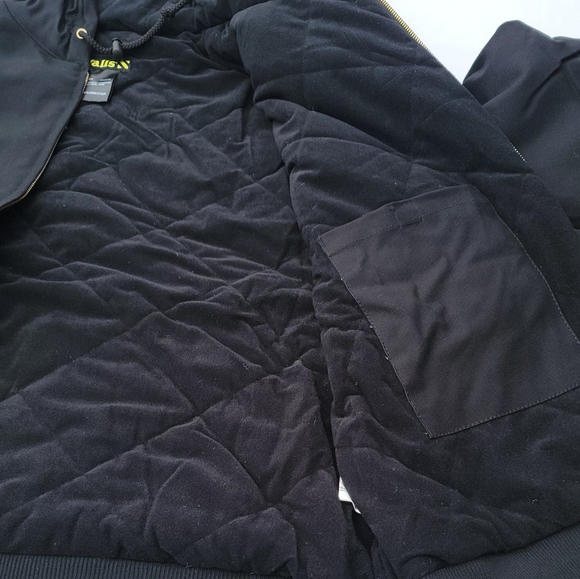 Walls Insulated Bomber Jacket. Black. Pockets, Hoodie with drawing. - Picture 11 of 11